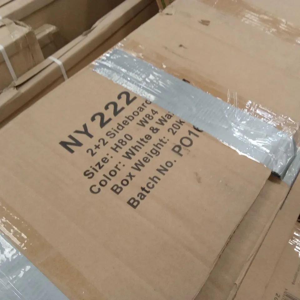 BOXED 2+2 SIDEBOARD -WHITE&WAX-