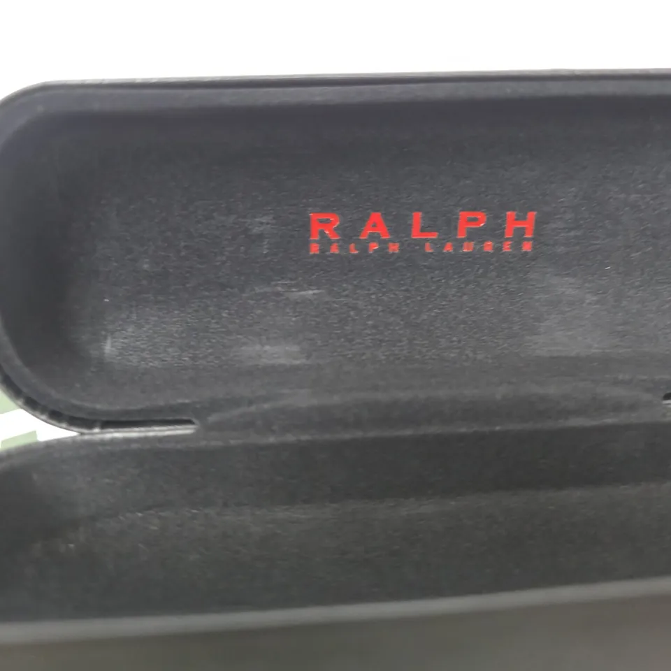 RALPH LAUREN EYEWEAR – RECTANGULAR METAL FRAME GLASSES WITH TORTOISESHELL TEMPLES – PRESCRIPTION +3.50