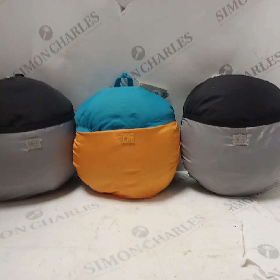 3 X MOTHERCARE COMPACT COSYTOES IN ASSORTED COLOURS 