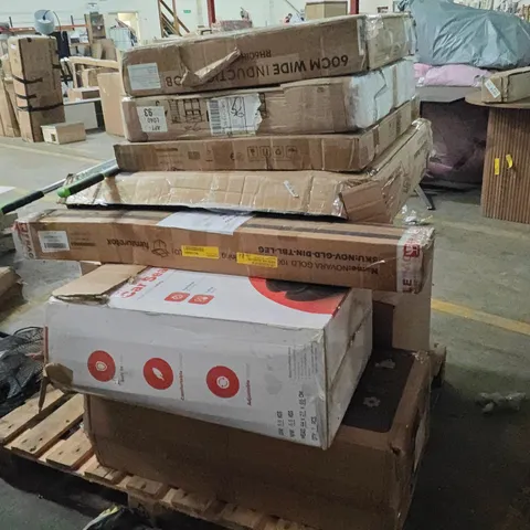PALLET OF ASSORTED HOUSEHOLD GOODS AND PRODUCTS TO INCLUDE;CAR SEAT, INDUCTION HOB,SUN LOUNGERS