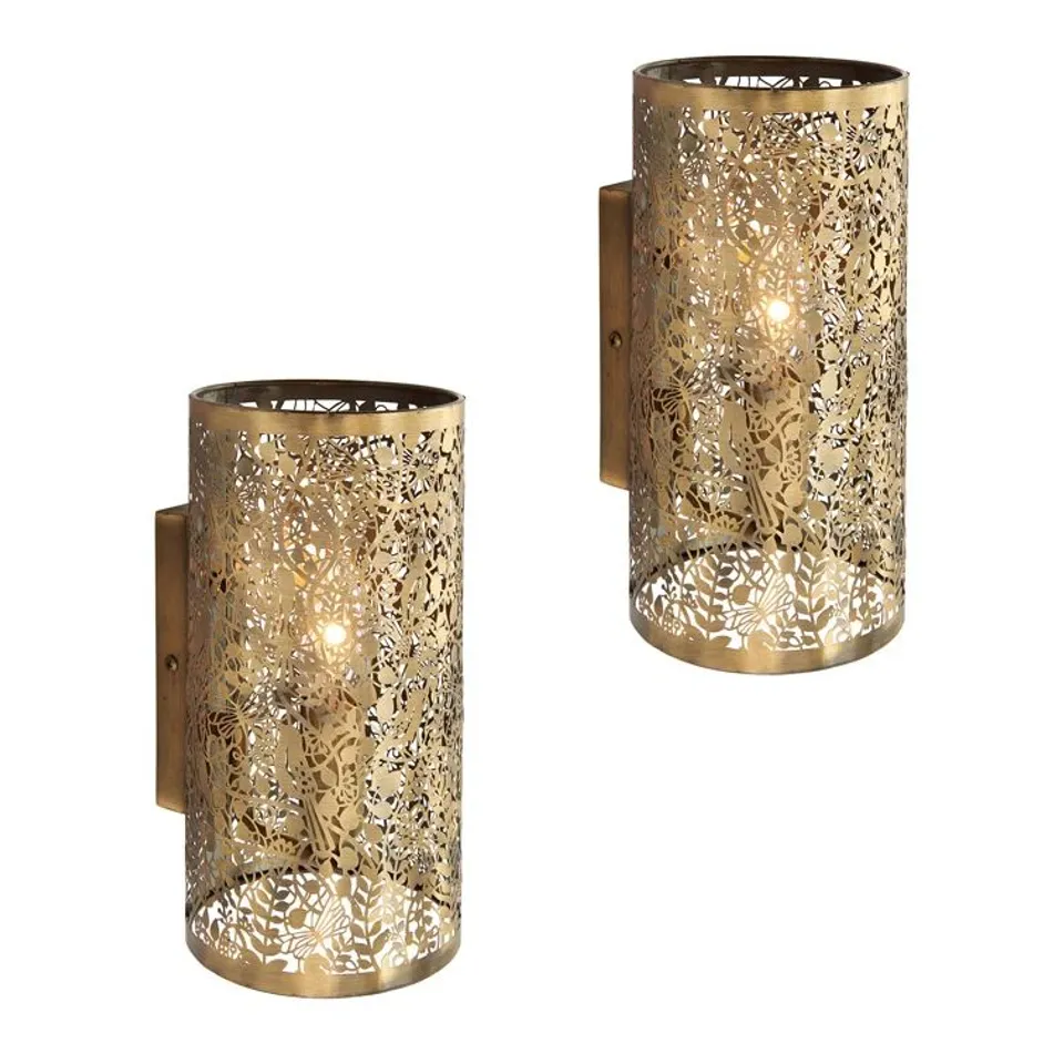 BOXED EDIE FLUSH MOUNTED SCONCE - SET OF 2 