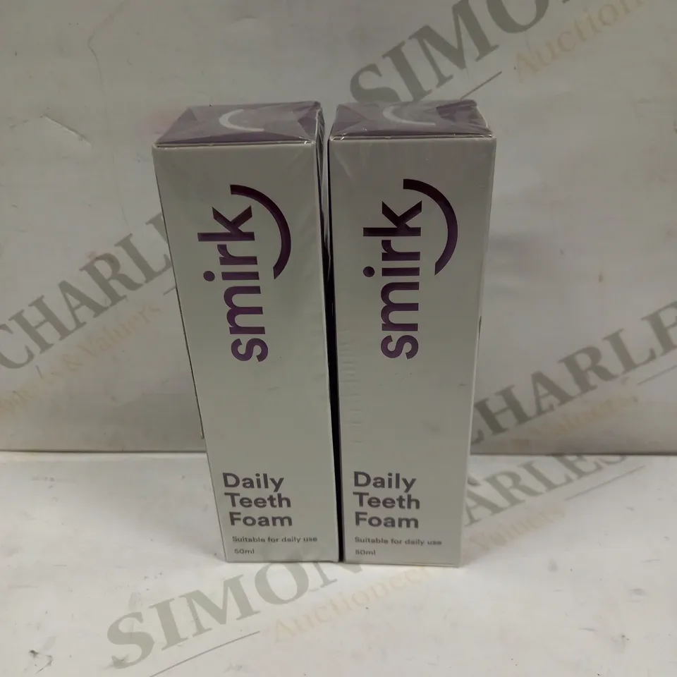 SEALED SMIRK DAILY TEETH FOAM - 2 X 50ML