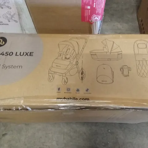 BOXED MYBABIIE MB450 LUXE 2-IN-1 TRAVEL SYSTEM 