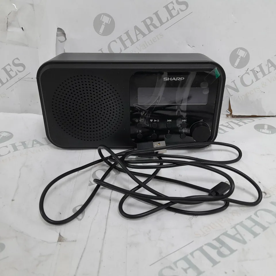 SHARP TOKYO PORTABLE DIGITAL RADIO - MIDNIGHT BLACK