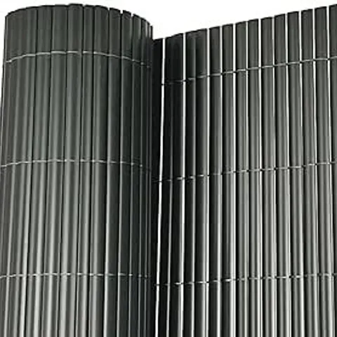 BOXED 47851M X 5M GREY PVC OUTDOOR GARDEN FENCING PRIVACY SCREEN ROLL
