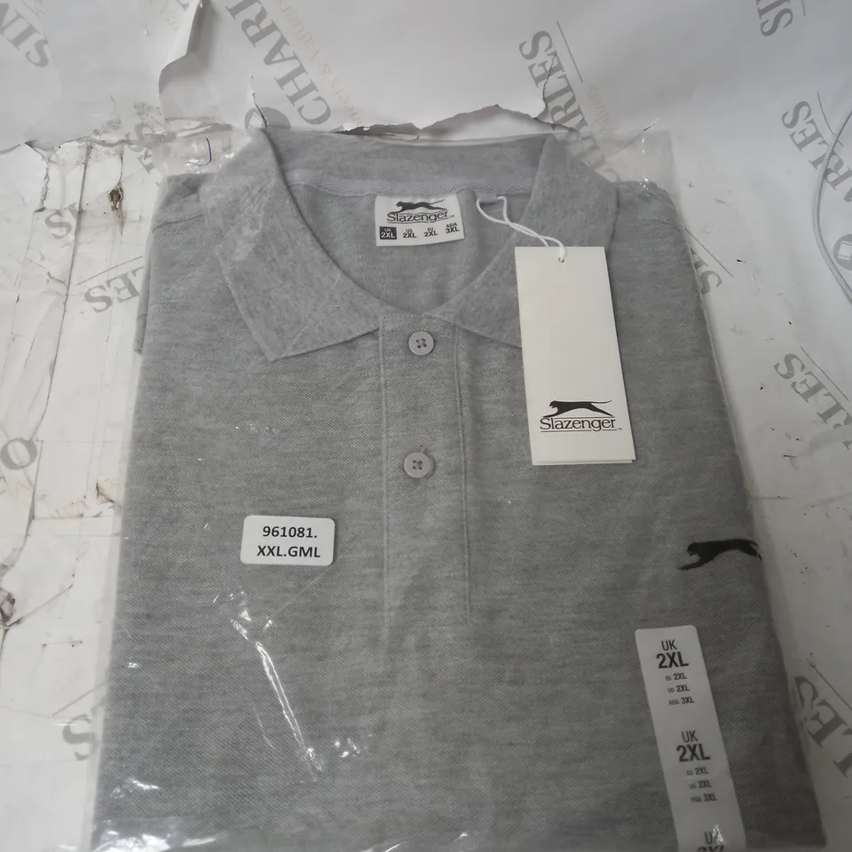 SEALED SLAZENGER PLAIN POLO SHIRT SIZE 2XL 