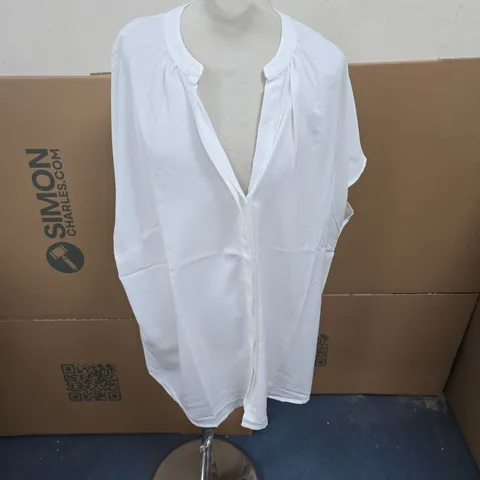 BONPRIX WHITE WOMEN'S BLOUSE – UK 24 (EU 50)