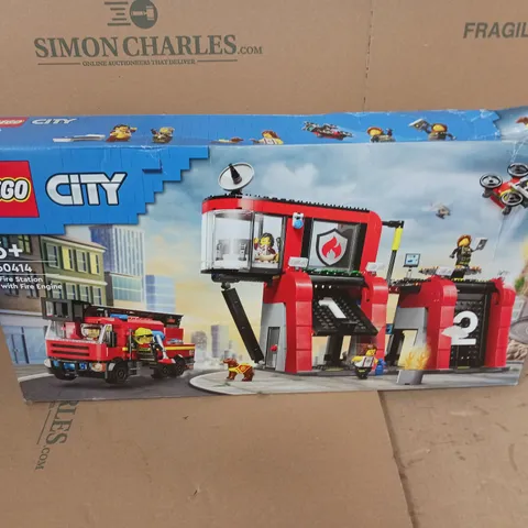 LEGO CITY - FIRE STATION WITH FIRE ENGINE PLAYSET 60414