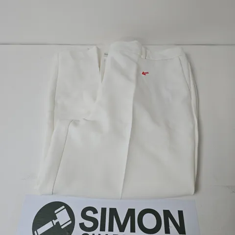IVORY WIDE LEG TROUSERS SIZE 20S