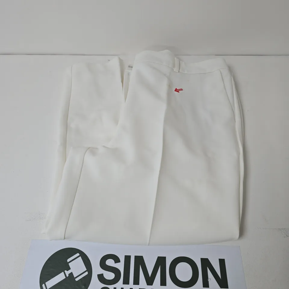 IVORY WIDE LEG TROUSERS SIZE 20S