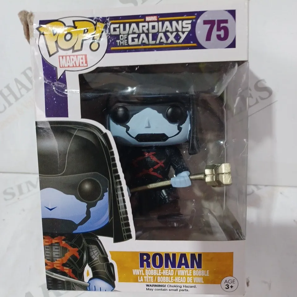 BOXED FUNKO POP MARVEL GUARDIANS OF THE GALAXY - 75 - RONAN COLLECTIBLE VINYL BOBBLE-HEAD