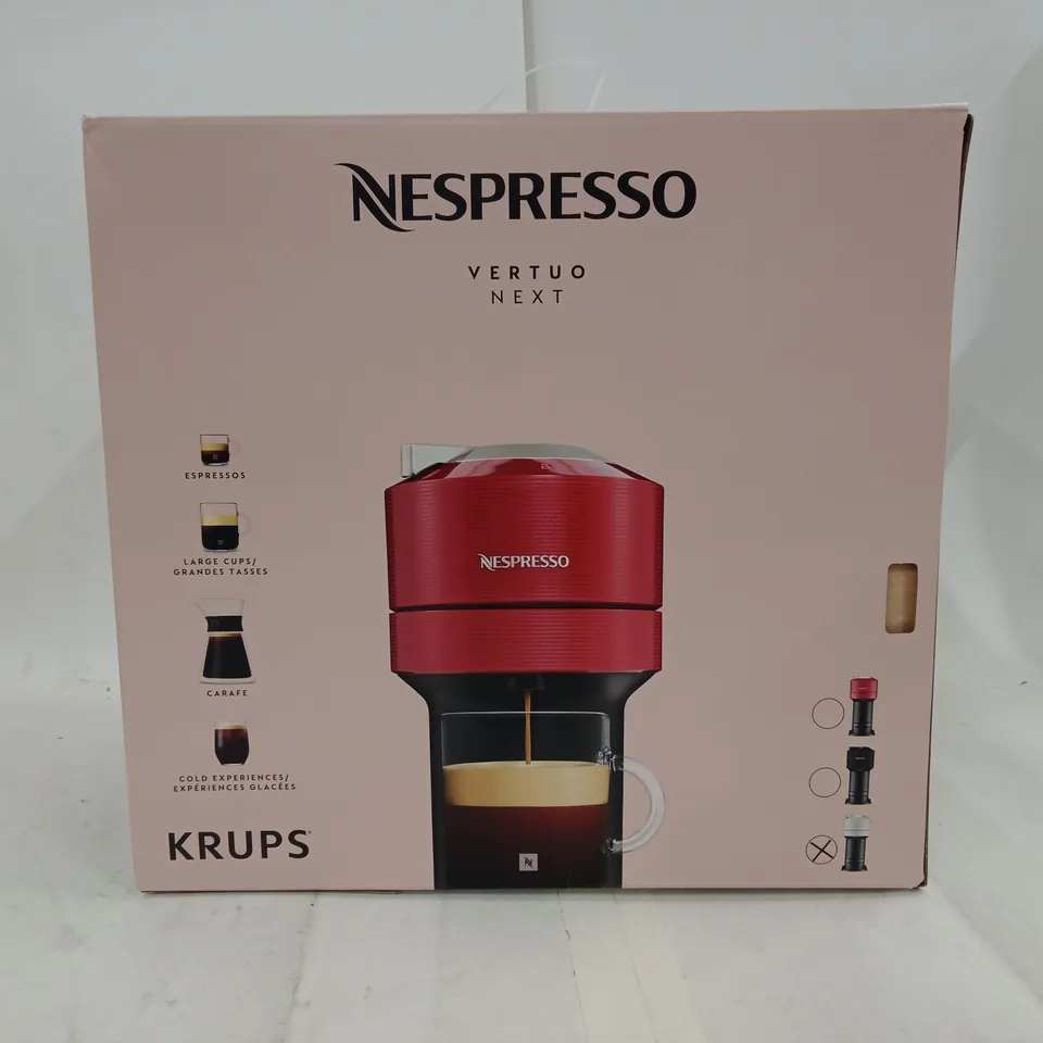 KRUPS NESPRESSO COFFEE MACHINE (XN910B40) – VERTUO NEXT (BOXED)
