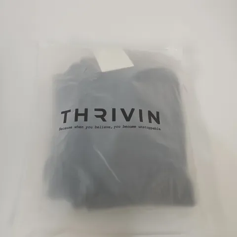 THRIVIN ELEVATE SCRUNCH HIGH WAIST LEGGINGS – NIGHT BLACK – SIZE L