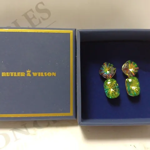 BUTLER & WILSON EMERALD EARINGS