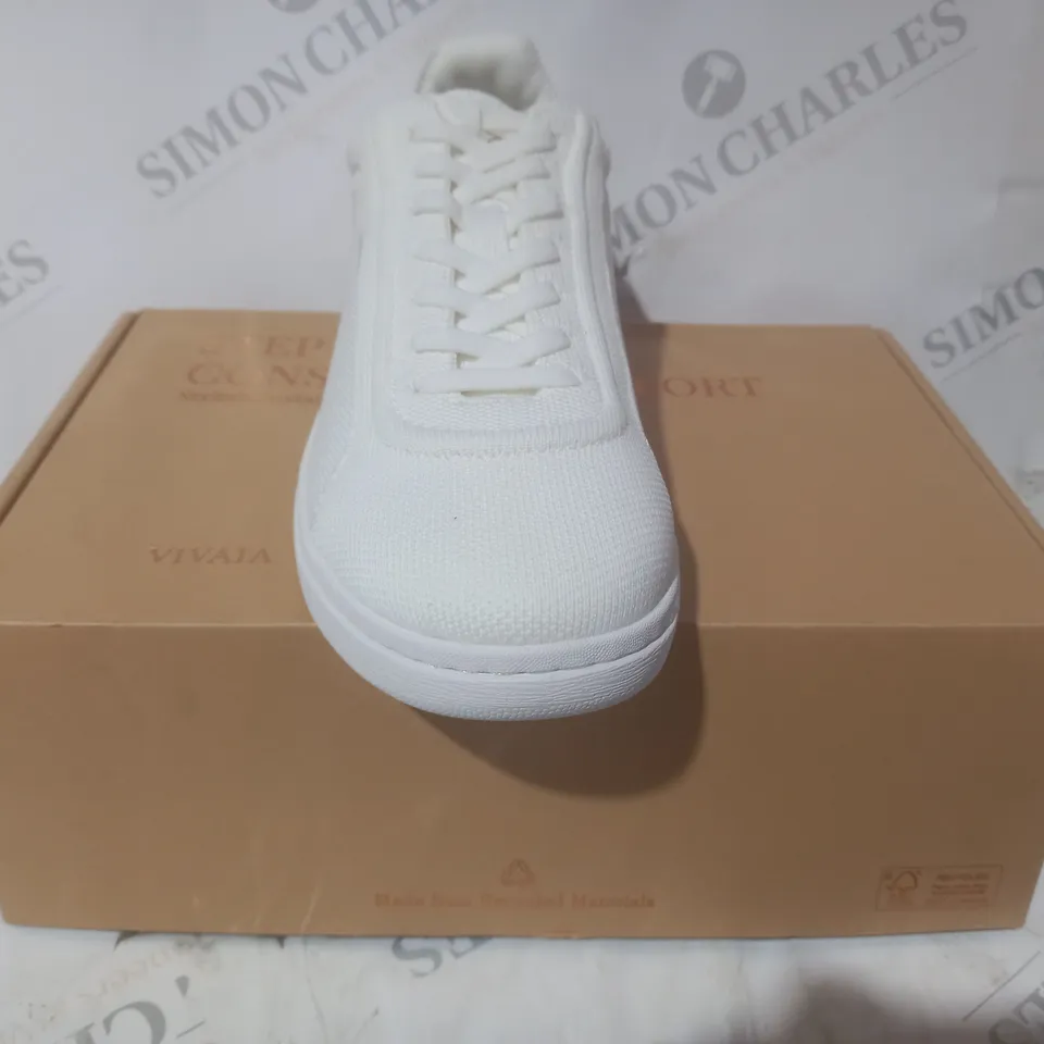 BOXED PAIR OF VIVAIA SHOES IN WHITE EU SIZE 38