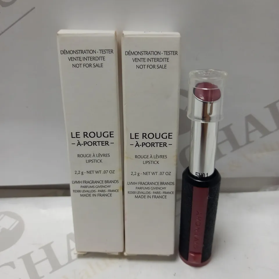 LOT OF 2 GIVENCHY LE ROUGE LIPSTICK - 105 VINTAGE BROWN