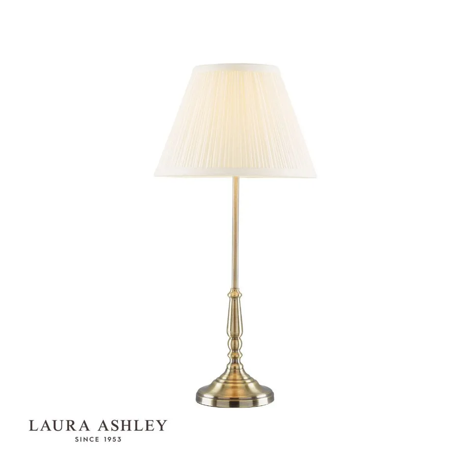 LAURA ASHLEY ELLIOT LARGE COMPLETE - ANTIQUE BRASS FINISH 