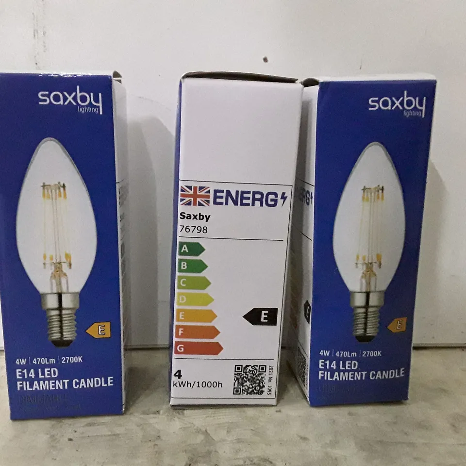 BAG CONTAINING 3 4W E14 DIMMABLE LED VINTAGE LIGHT BULBS