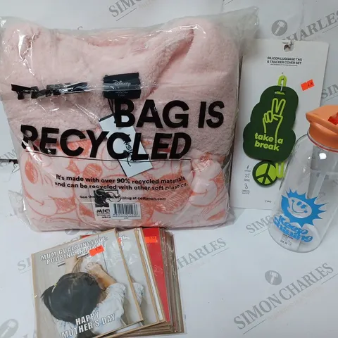 APPROXIMATELY 4 COTTON ON ITEMS INCLUDING DISNEY MICKEY MOUSE THROW, LARGE WATERBOTTLE, AND CARDS FOR DIFFERENT OCCASIONS