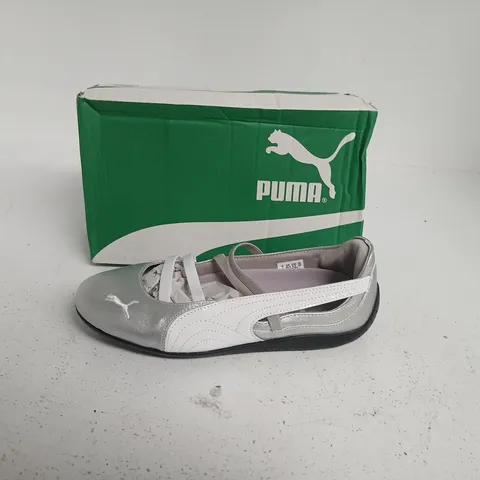 PUMA SPEEDCAT BALLET METALLIC WOMENS SHOES – SILVER, UK 7 (EU 40.5)