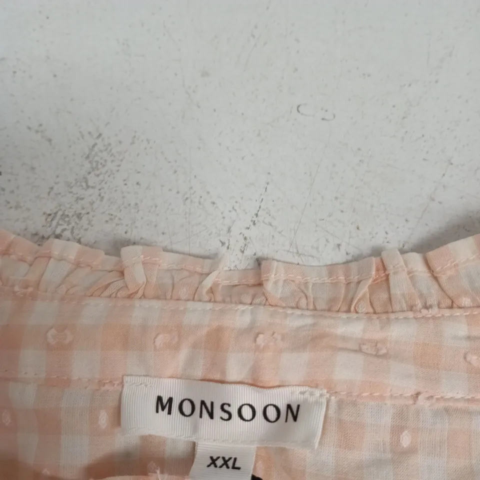 MONSOON WOMEN'S PEACH PINK BLOUSE, SIZE XXL
