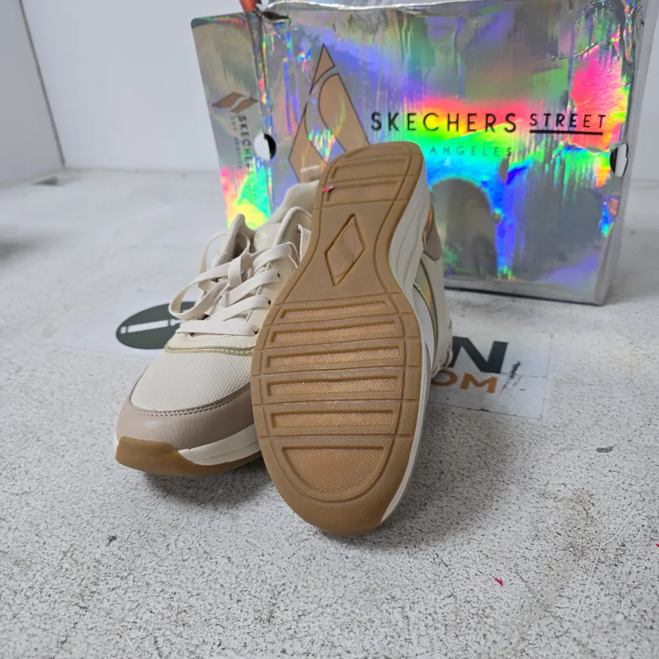 SKECHERS STREET LOS ANGELES SNEAKERS – BEIGE/CREME, WOMEN'S - SIZE UK 6.5