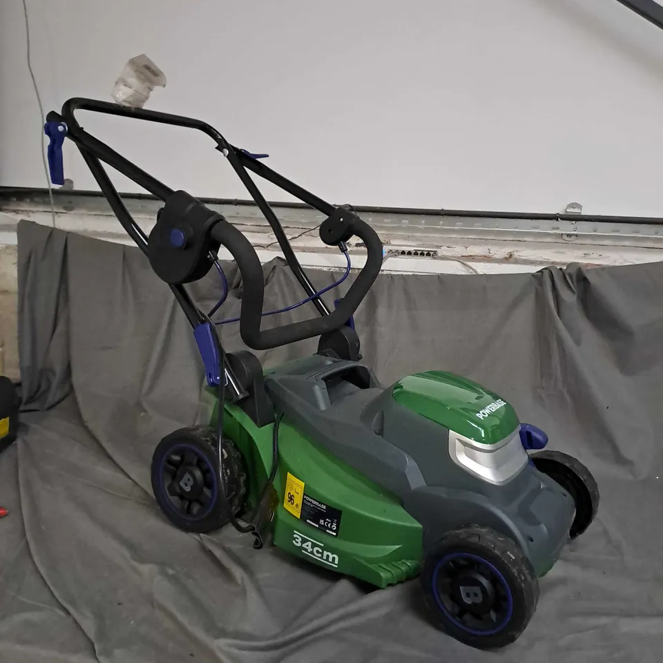 UNBOXED POWERBASE 34CM 40V CORDLESS LAWN MOWER 