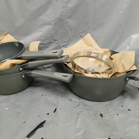 BOXED GINO D'ACAMPO 7-PIECE COOKWARE SET