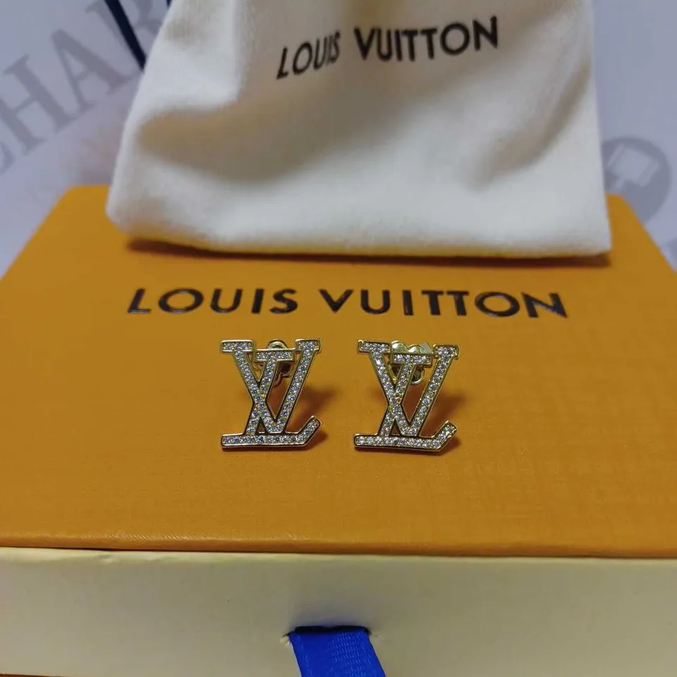 LOUIS VUITTON JEWEL LOGO EARRINGS