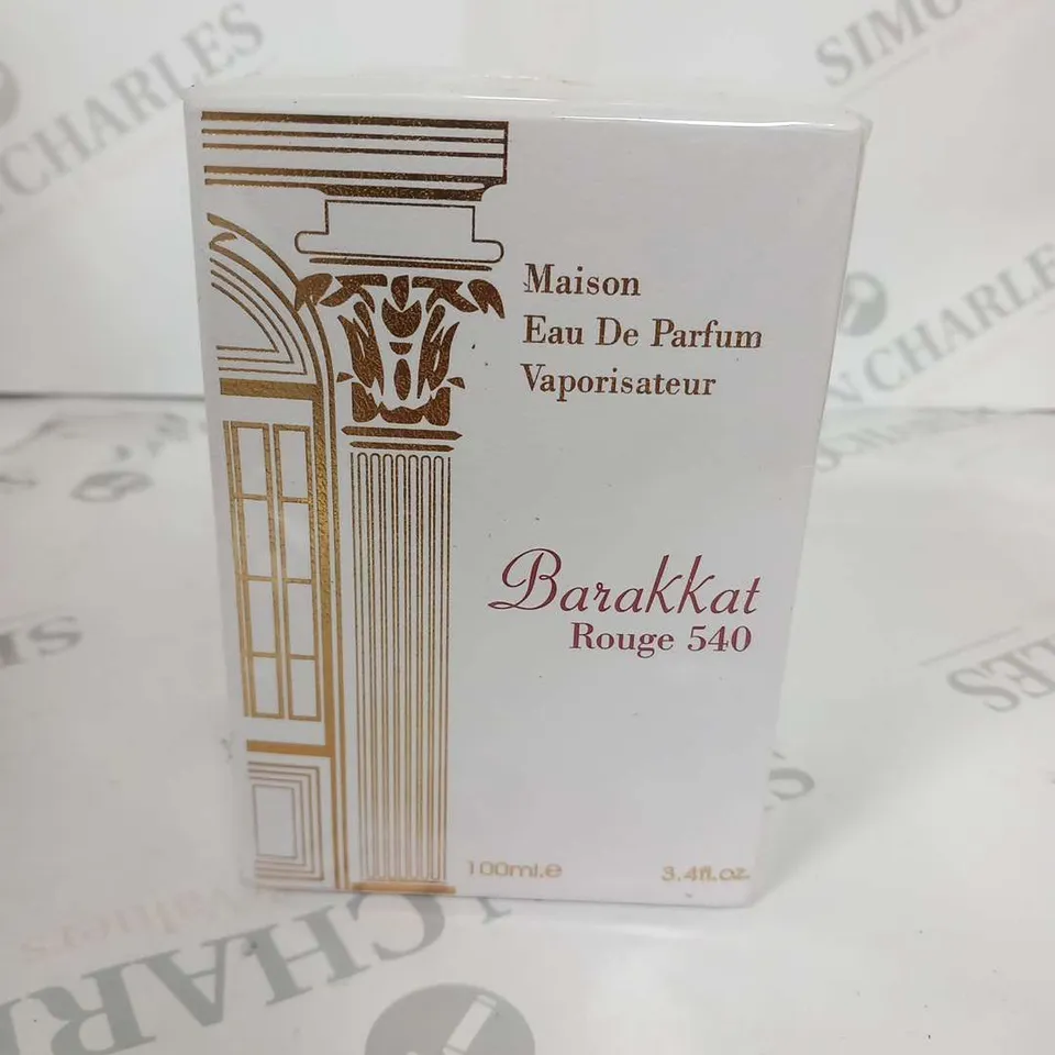 BOXED AND SEALED MAISON BARAKKAT ROUGE 540 PERFUME EAU DE PARFUM 100ML