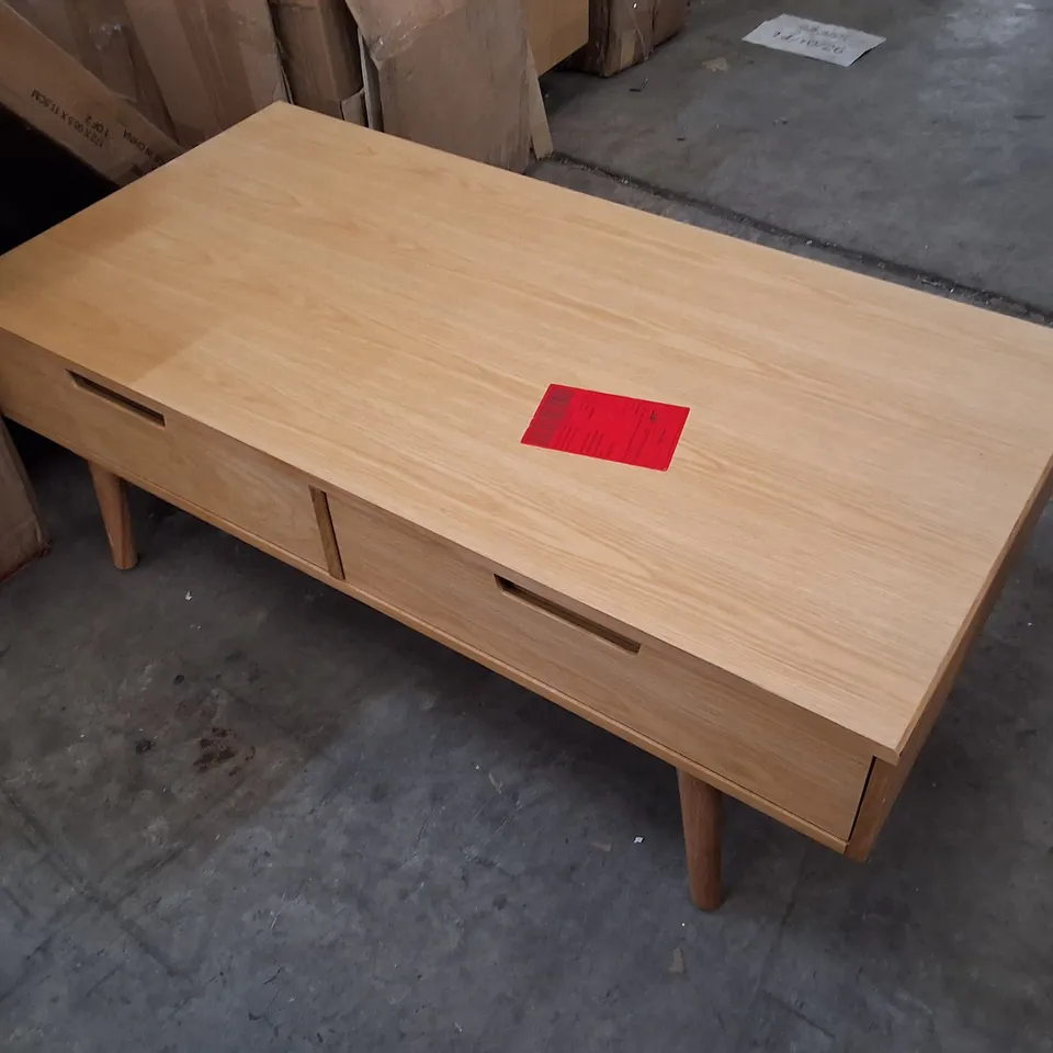 SWYFT 4 DRAWER COFFEE TABLE 01 - OAK