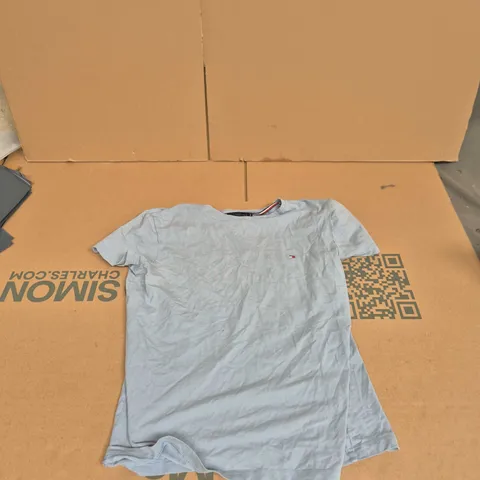 TOMMY HILFIGER MEN'S ORGANIC COTTON SLIM FIT T-SHIRT – LIGHT BLUE, SIZE M