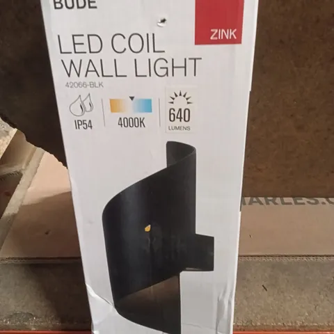 BOXED ZINC LED COIL WALL LIGHT