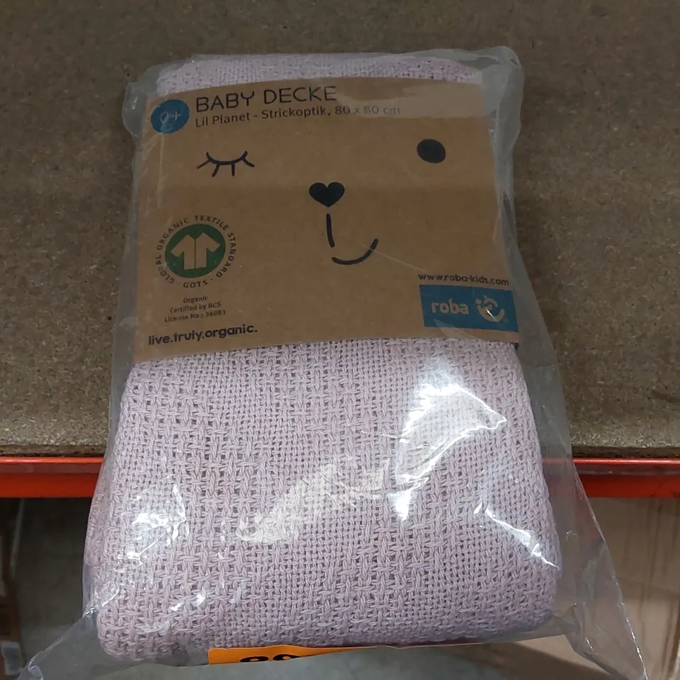 BAGGED ROBA 100% COTTON BABY BLANKET IN PINK (1 ITEM)