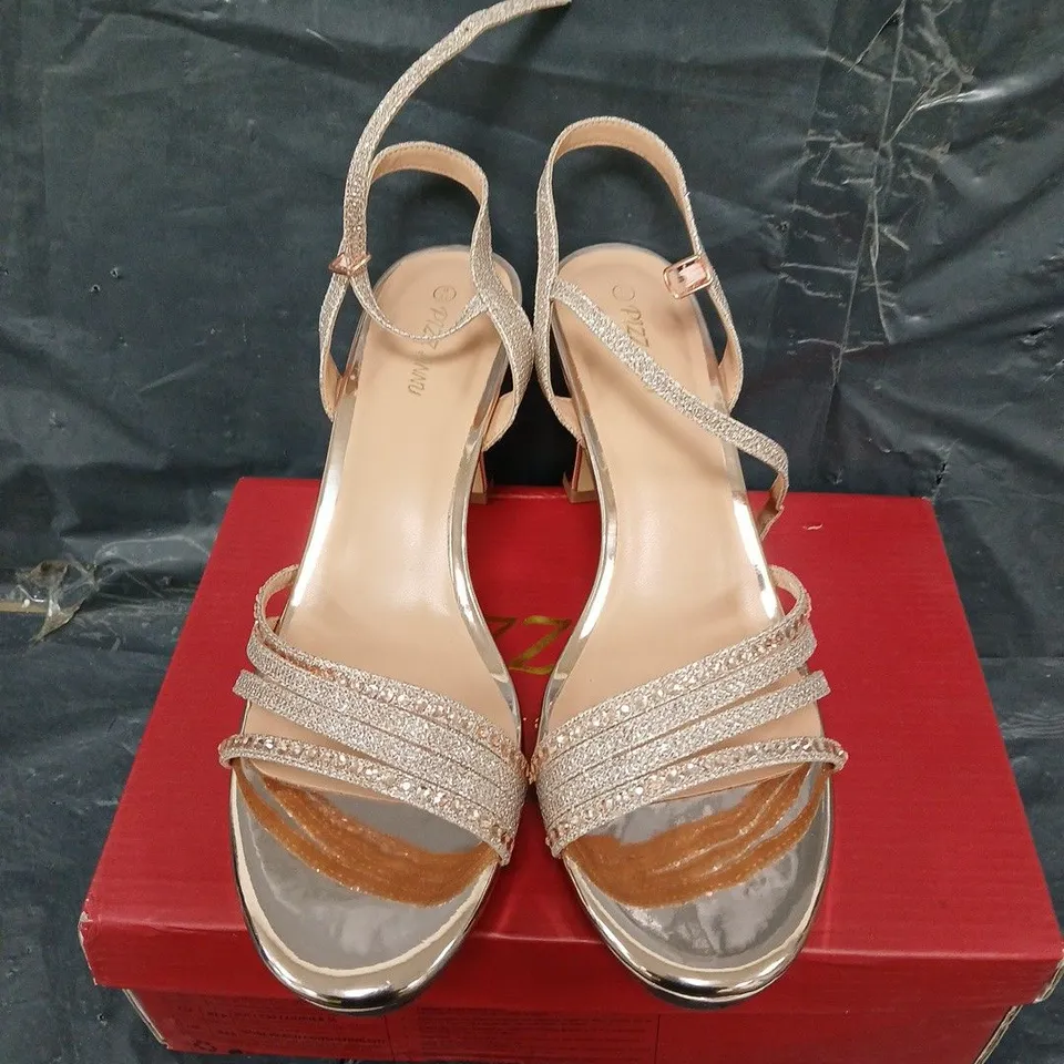 BOXED PIZZ ANNU LENA HIGH HEEL SHOES - UK SIZE 8