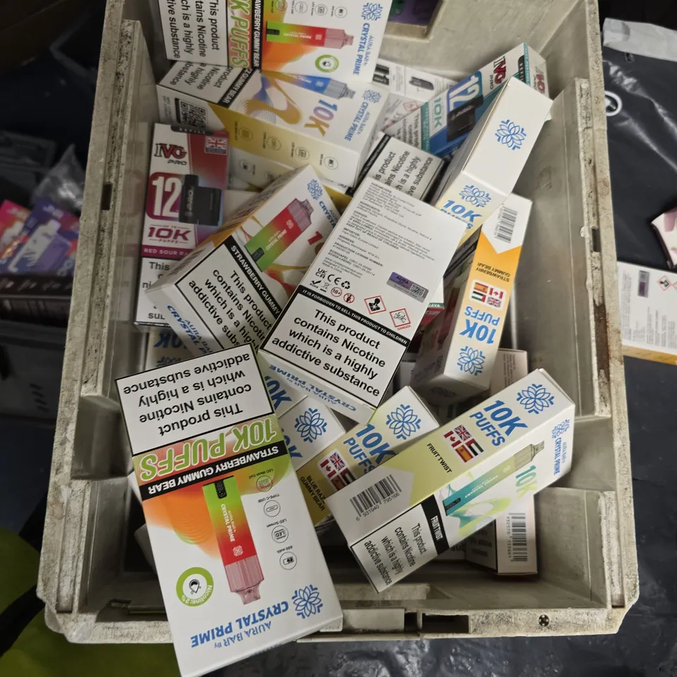 AURA BAR BY CRYSTAL PRIME 10K PUFFS DISPOSABLE VAPE LOT – ASSORTED FLAVOURS (BOXED)