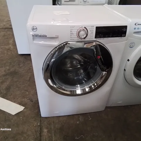 HOOVER H-WASH 300 H3WS495TACE FREE STANDING WASHING MACHINE, WIFI CONNECTED, 9KG, 1400 RPM, WHITE WITH CHROME DOOR