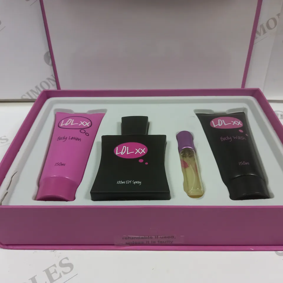 LOLXX 100ML EDT, 150ML BODY LOTION, 150ML BODY WASH + 15ML EDT 