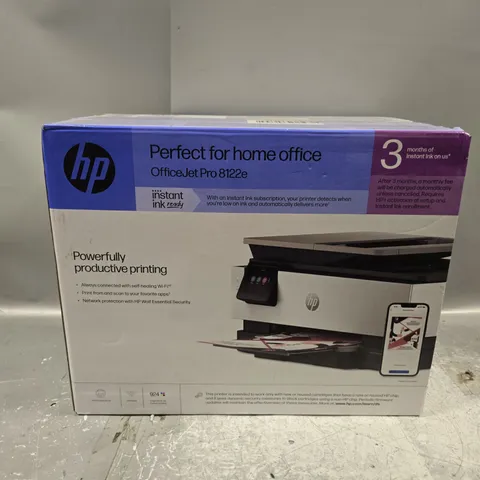BOXED HP OFFICE JET PRO 8122E PRINTER