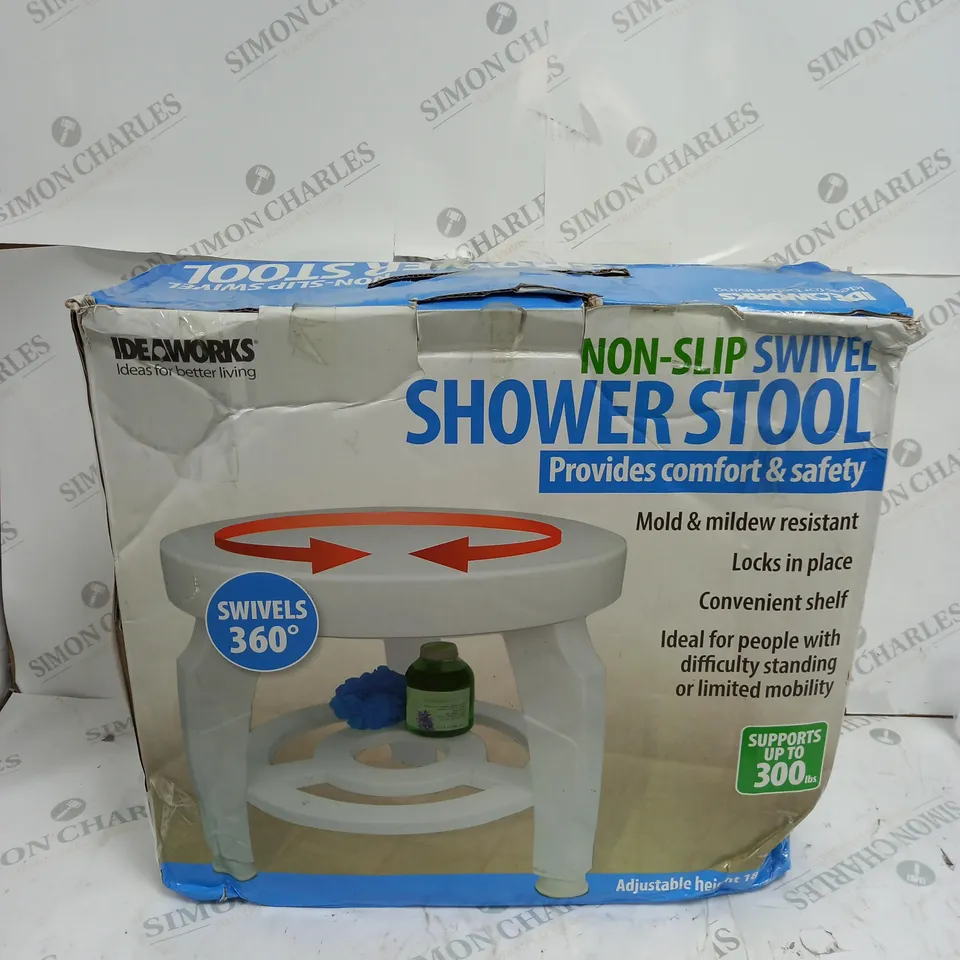 BOXED 2TECH SWIVEL SHOWER & BATH STOOL