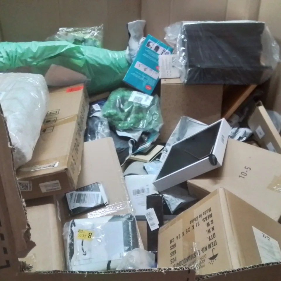 PALLET OF ASSORTED HOUSEHOLD GOODS AND PRODUCTS TO INCLUDE;CUSHION,FAN,AIR COOLER