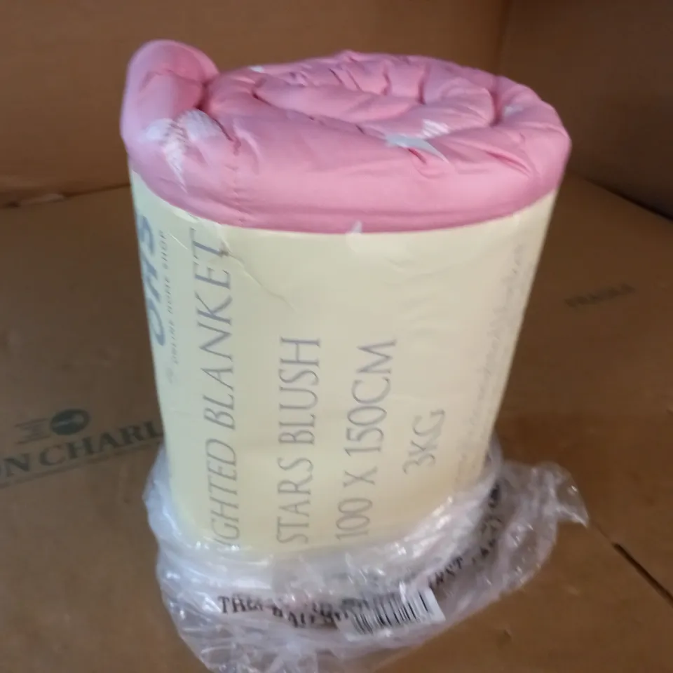 DREAMSCENE 3KG WEIGHTED BLANKET IN STARS BLUSH