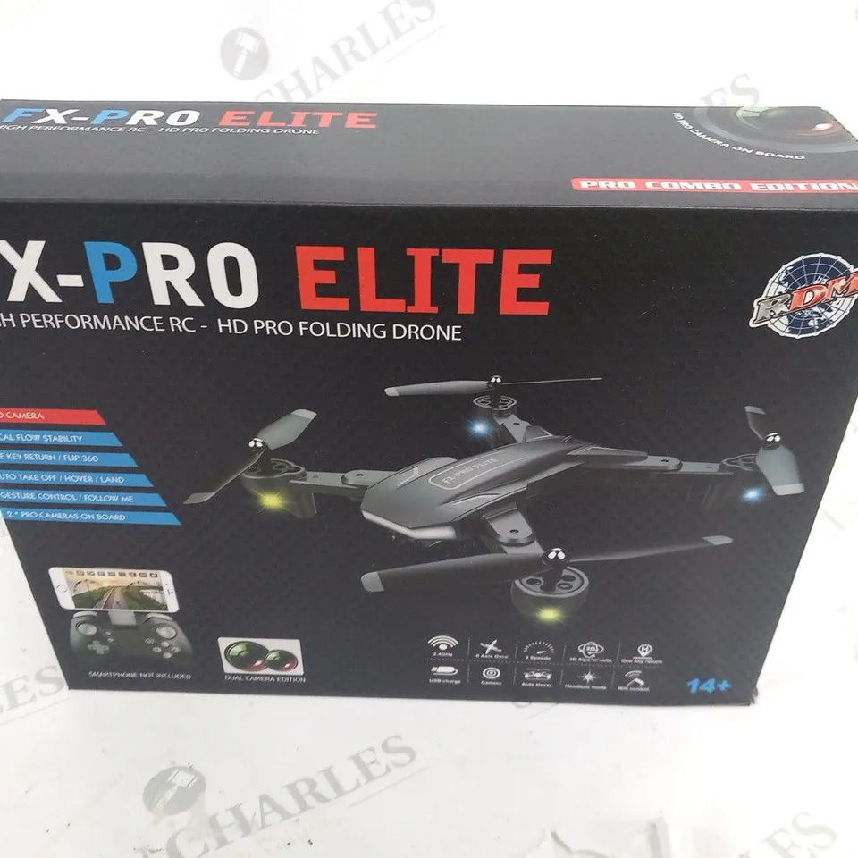 BOXED RDM FX-PRO ELITE HIGH PERFORMANCE RC HD PRO FOLDING DRONE