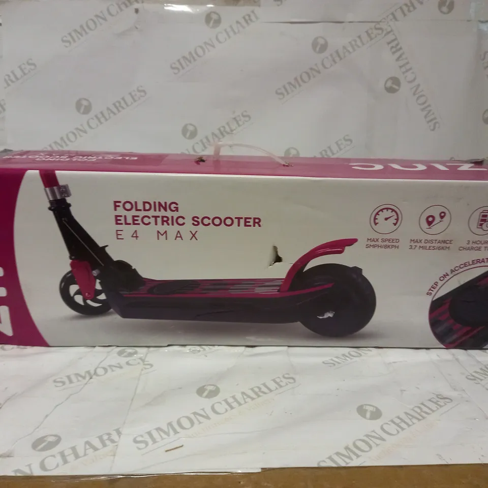 ZINC E4 MAX ELECTRIC SCOOTER - PINK RRP £139.99