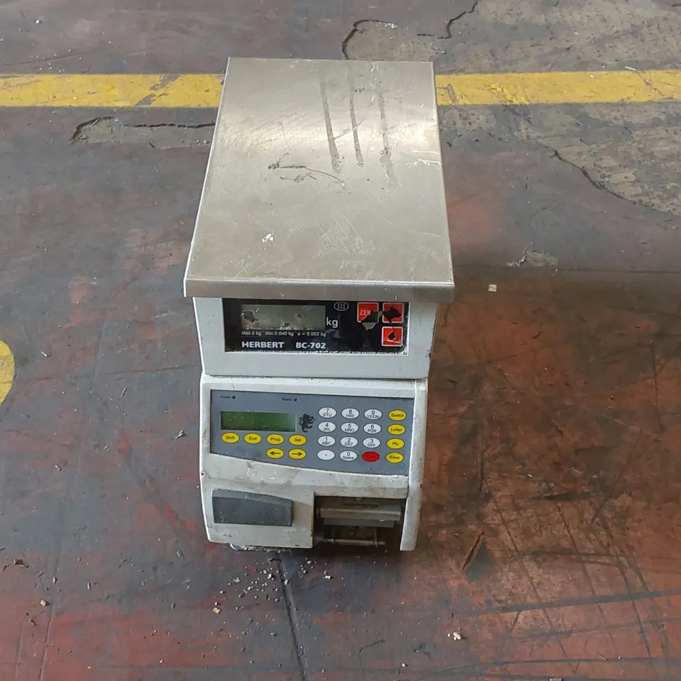 HERBERT BC-702 CHECK-WEIGHING SCALE & LABELER 