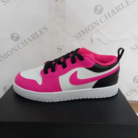 BOXED JORDAN 1 LOW TRAINERS, FIERCE PINK - SIZE 2