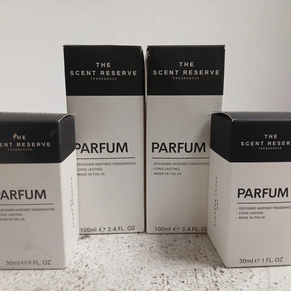 4 X OF ASSORTED THE SCENT RESERVE FRAGRANCES (WOMEN'S) - 2 X 100ML, 2 X 30ML 