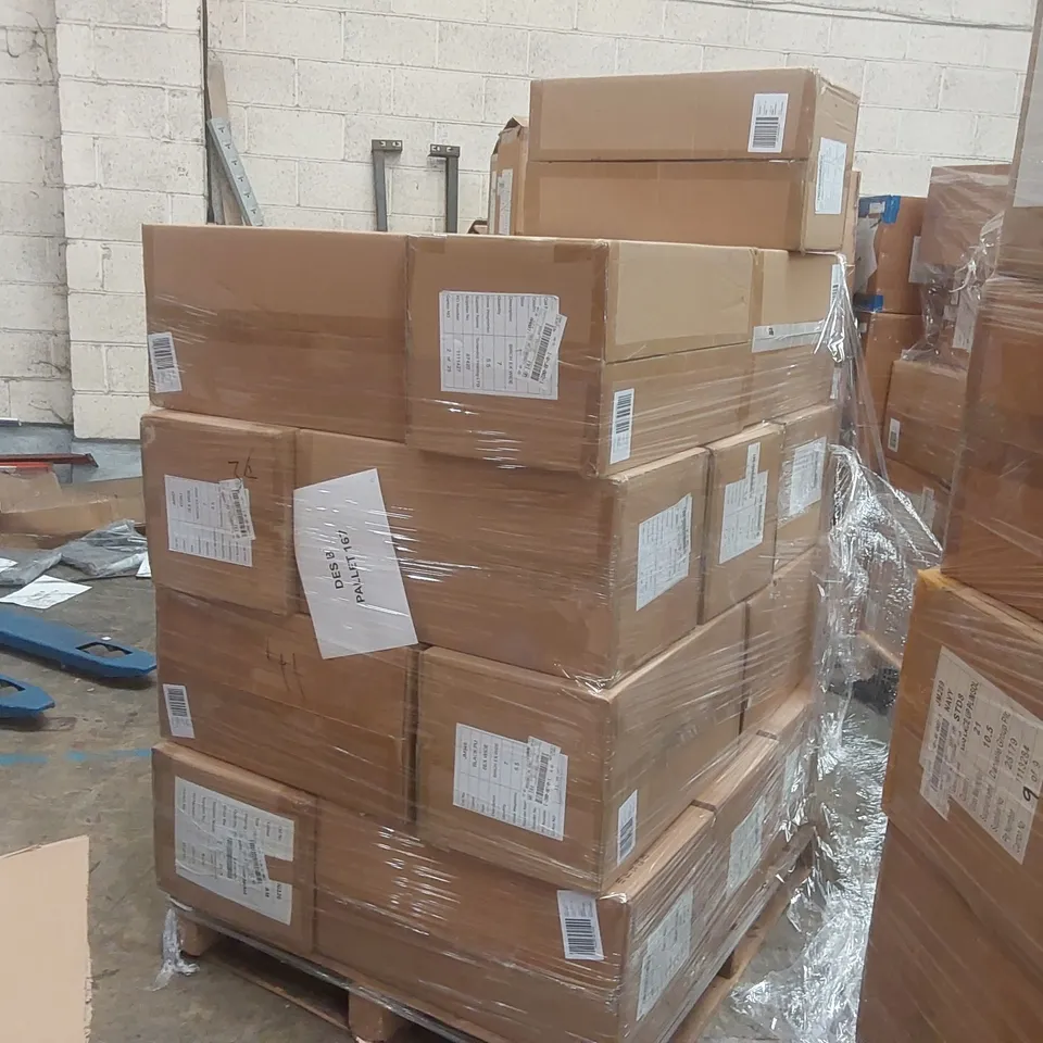 PALLET CONTAINING APPROXIMATELY 165x ASSORTED BRAND NEW DESIGNER SHOES INCLUDING: SIMPLY BE SANDALS, JD WILLIAMS SHOES ECT