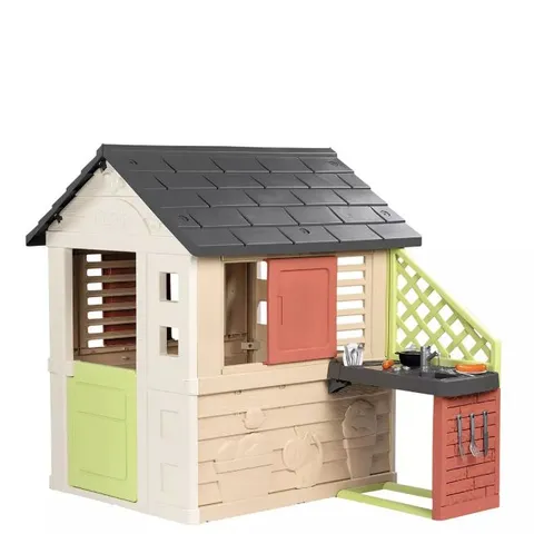 BOXED SMOBY LIFE NATURE PLAYHOUSE + KITCHEN