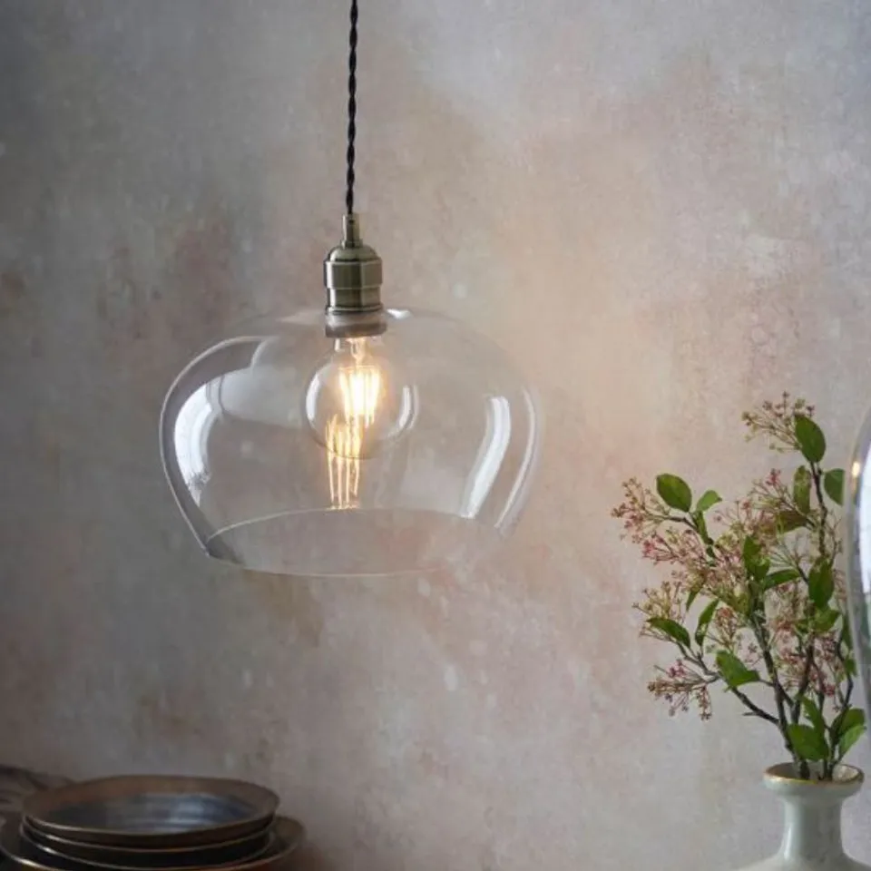 BOXED ALGARD LIGHT (ANTIQUE BRASS, CLEAR, 310MM)